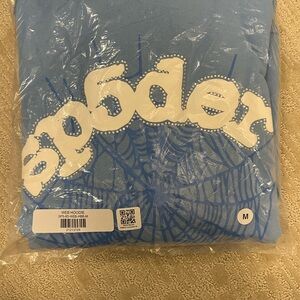 Sp5der Web Hoodie Sky Blue